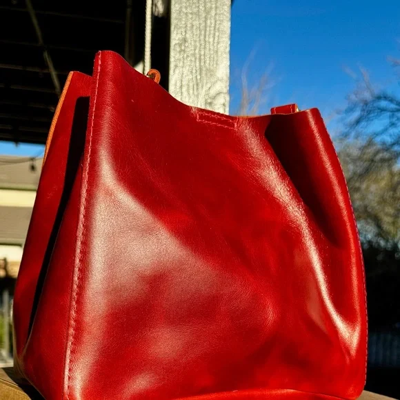 Butterfly Crossbody by Portland Leather Goods (pictured outside) - Picture 4 of 6